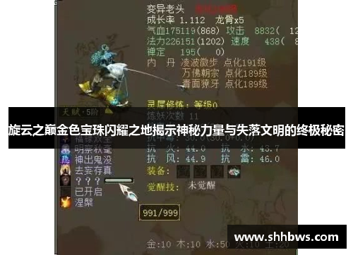 旋云之巅金色宝珠闪耀之地揭示神秘力量与失落文明的终极秘密